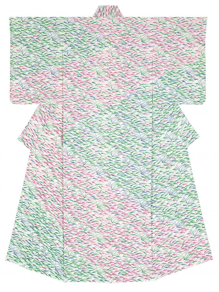 型絵染着物「草原の風」