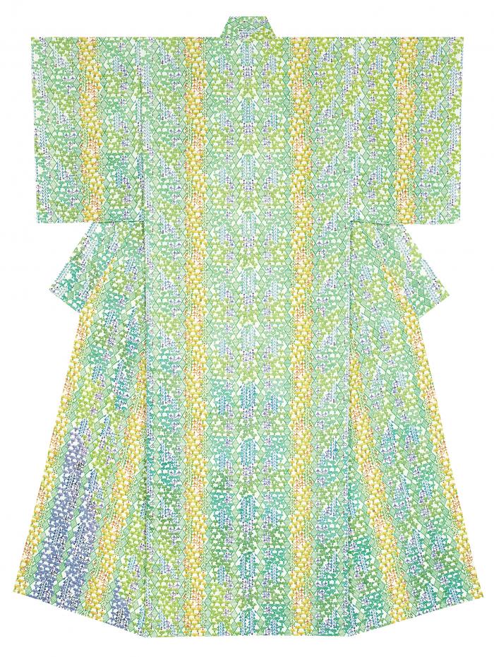 型絵染着物「燦々」