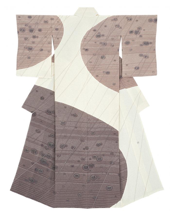 友禅訪問着「時雨」