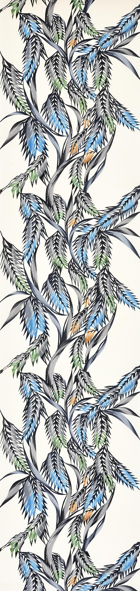 型絵染帯「稔」