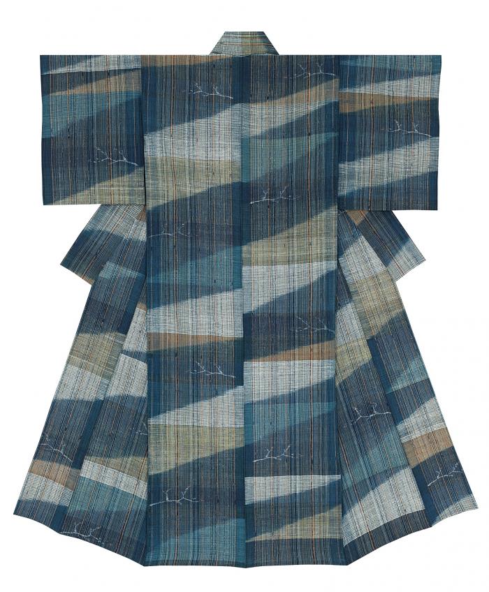 木綿手紡絣着物「新春」