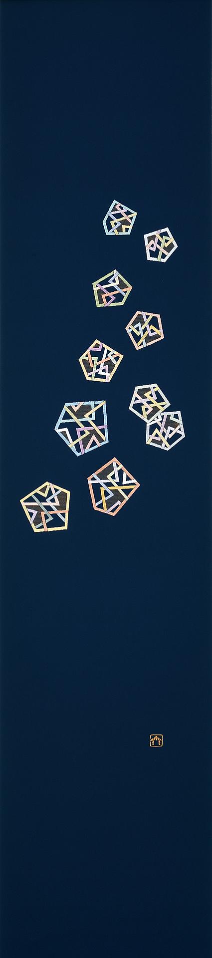 刺繡帯「綾格子」