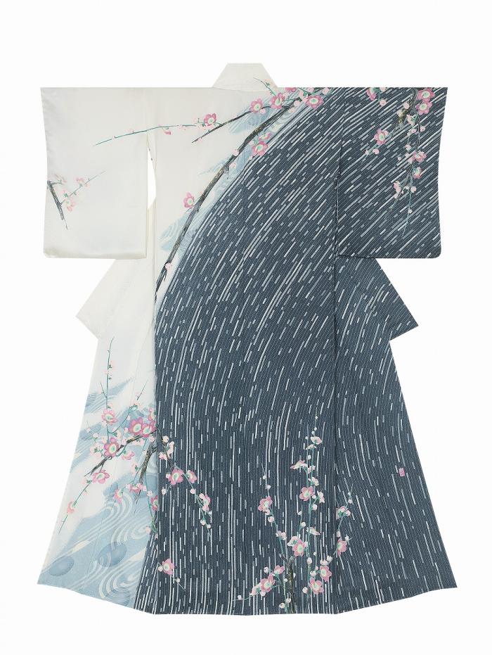 友禅訪問着「春香滝韻」