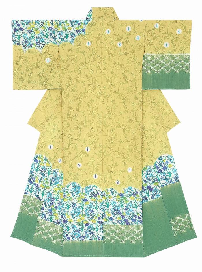 型絵染着物「アンダルシアのうた」