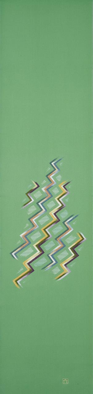 刺繡帯「青の展開」