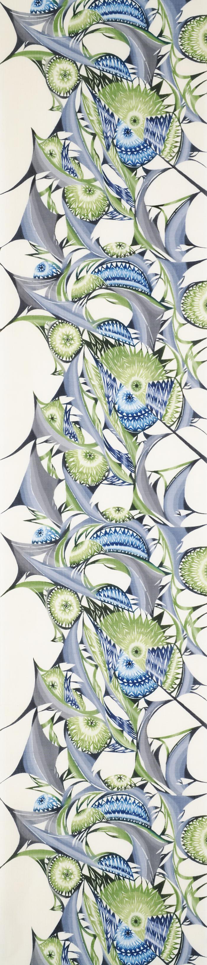 型絵染帯「山粧う」
