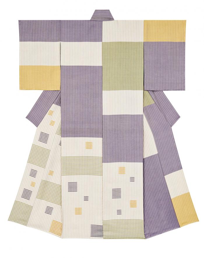 綾織着物「小手毬」