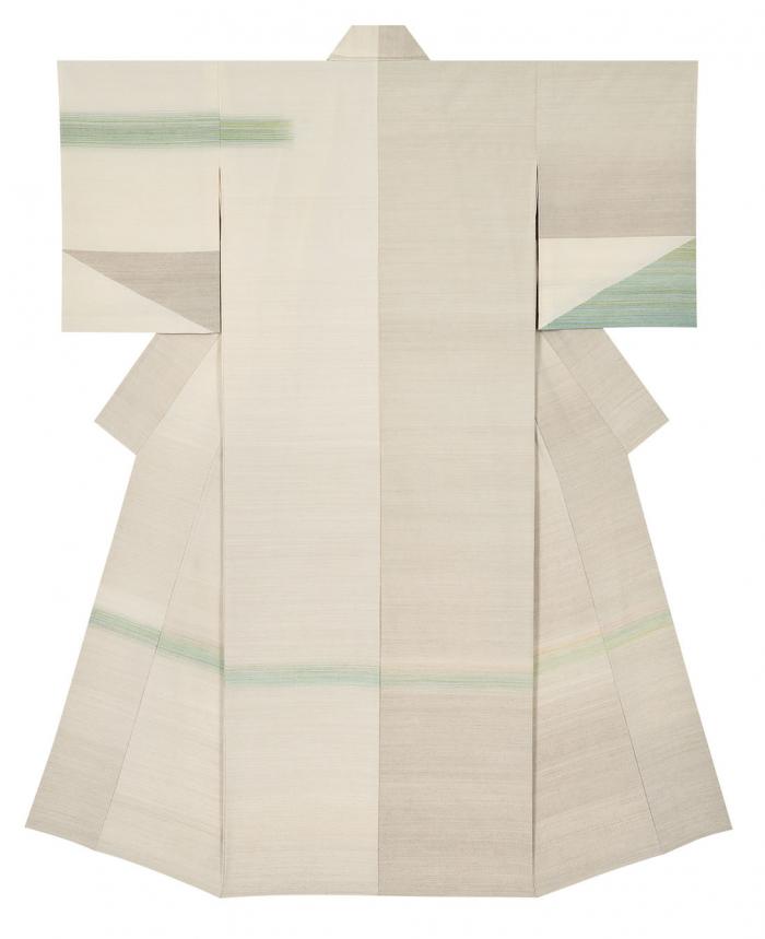 紬織着物「早春」