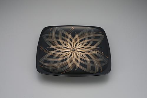 研出色絵盛器「生彩」
