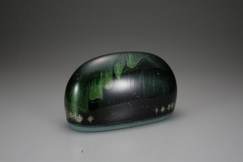 蒔絵箱「オーロラ天翔る」
