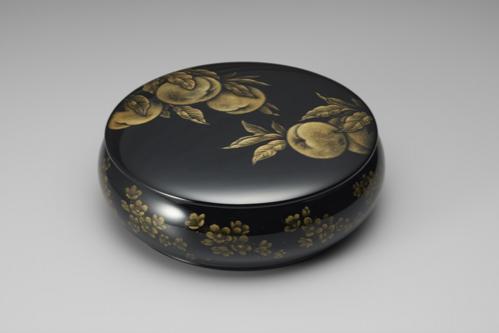 沈金菓子器「桃源」