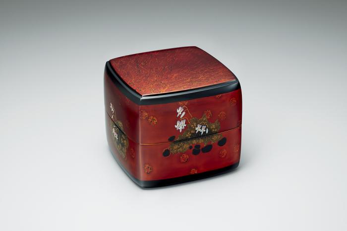 変塗蒔絵螺鈿箱「こまくさ」