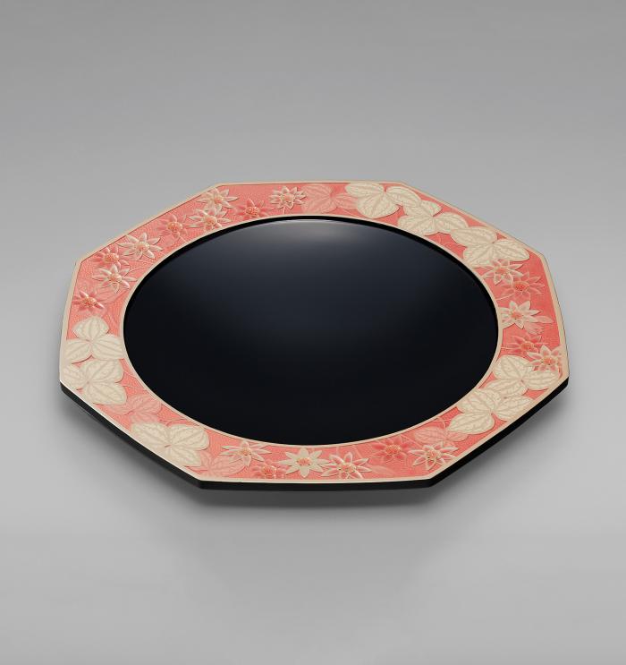 彫漆盛器「早春」