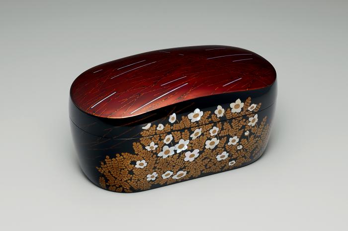 変塗蒔絵螺鈿箱「チングルマ」