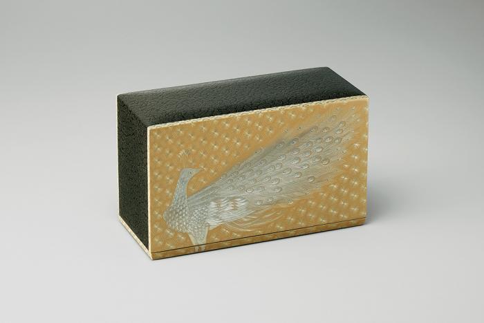 沈金箱「白孔雀」