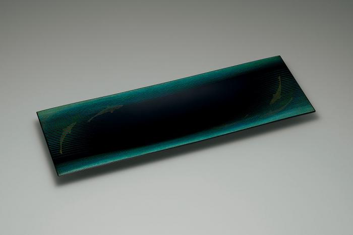 乾漆蒟醬盆「優游涵泳」