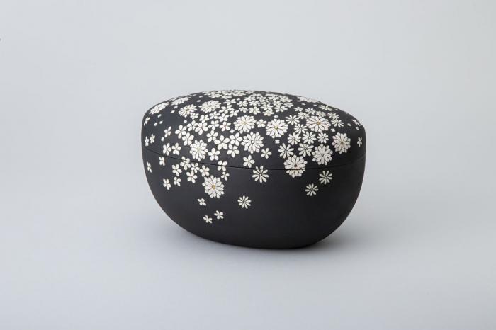 乾漆卵殻箱「Jardin fleuri」