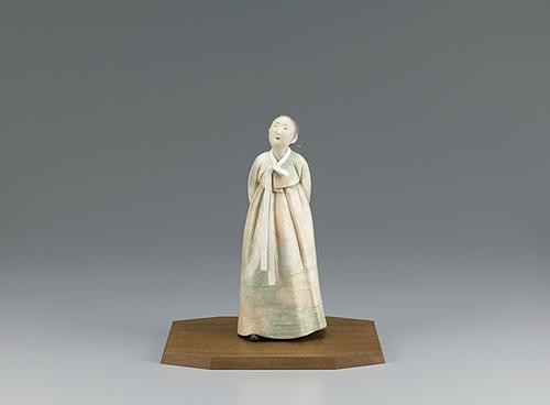 木芯桐塑紙貼彩色「宵月 南大門」