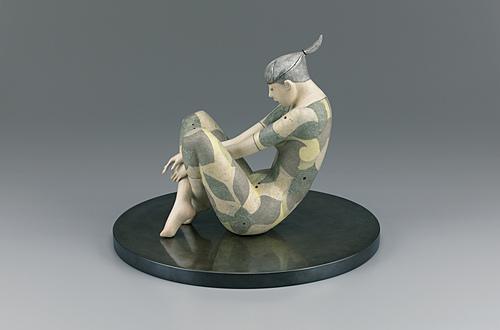 桐塑紙貼「想」