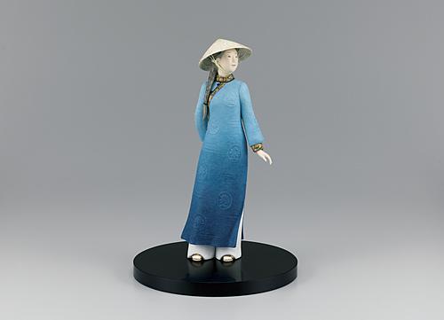 木彫布貼彩色「蒼穹」