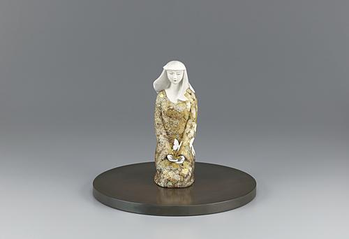 木彫彩色「幻（春）」