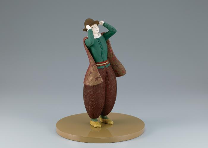 木芯桐塑木目込「ジパングの風」