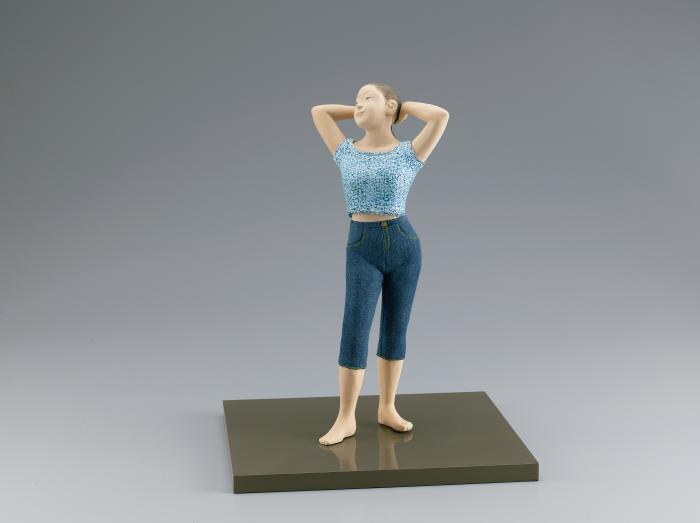 木彫木目込「希望」