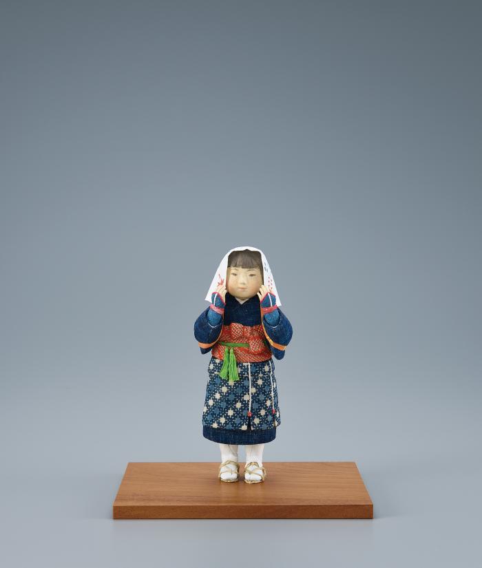 木芯桐塑布紙貼「大原童女」