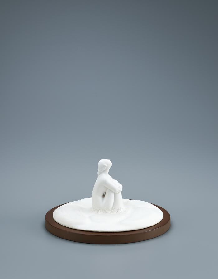 木彫胡粉「ゆめ」