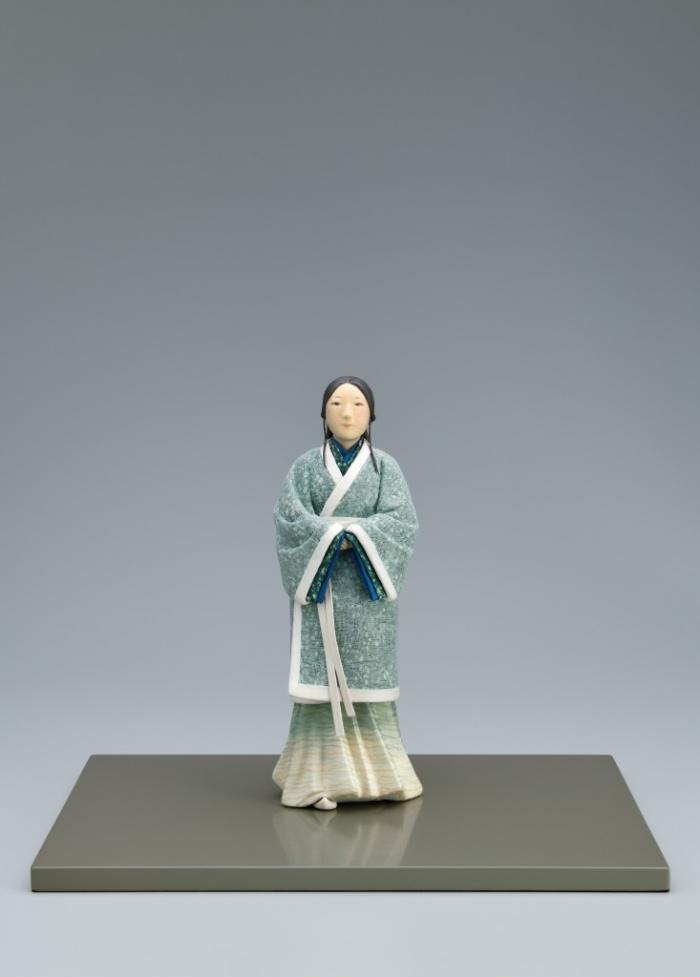 木芯桐塑布紙貼「春告げ鳥」