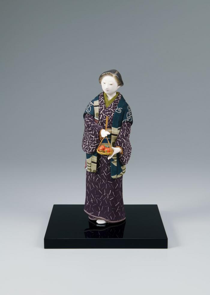 木芯桐塑木目込「秋の音」