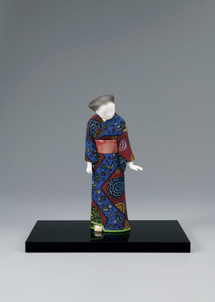 木芯桐塑木目込「愛でる」