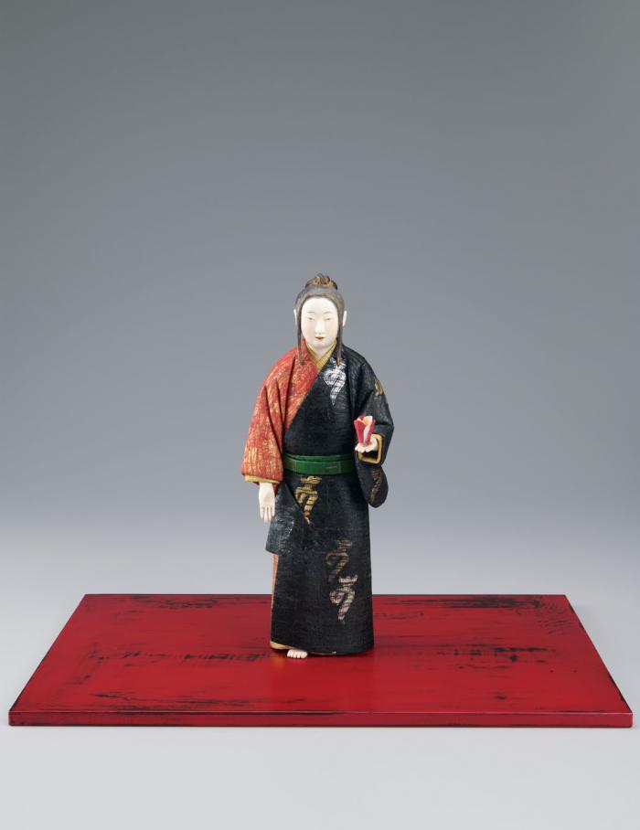 木芯桐塑和紙貼「二月堂 椿」