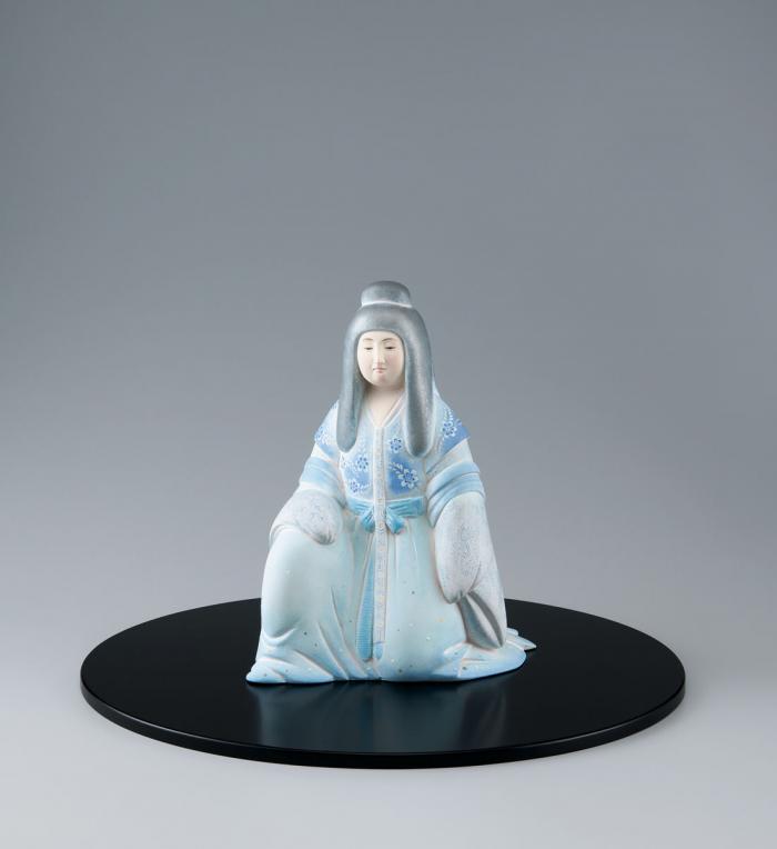 陶彫彩色「水精」
