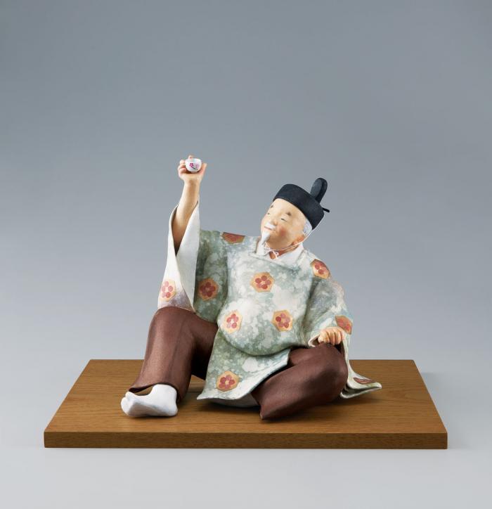紙塑和紙貼「花の宴」