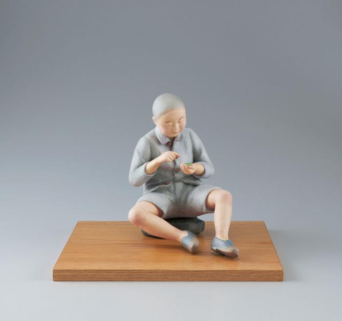 紙塑和紙貼「追憶」
