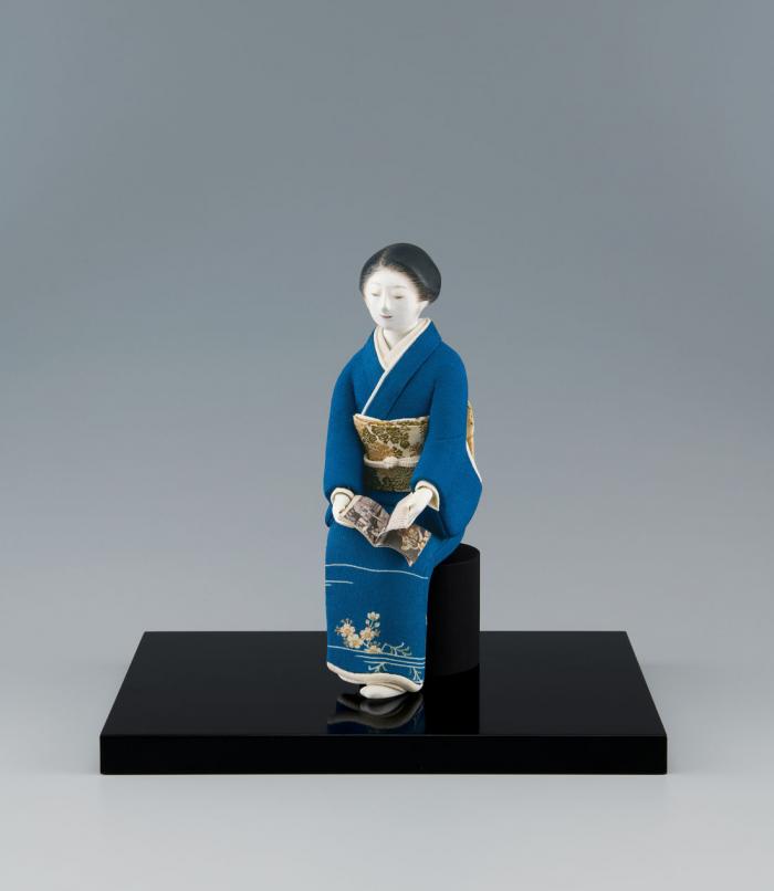 木芯桐塑木目込「優しい時」