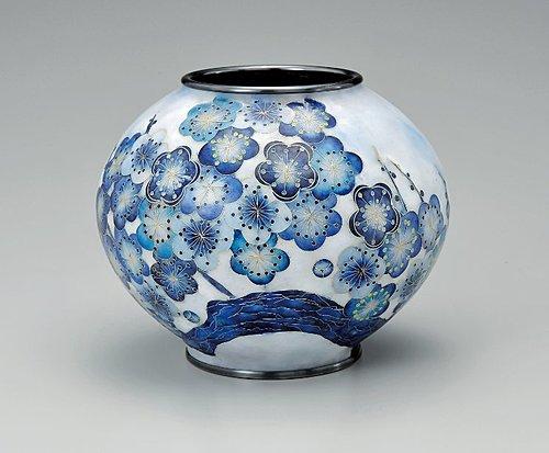 有線七宝花瓶「梅」