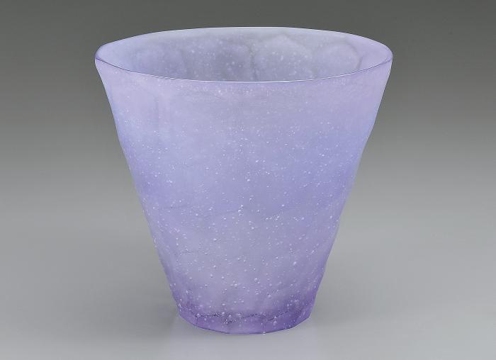 槌目文硝子花器