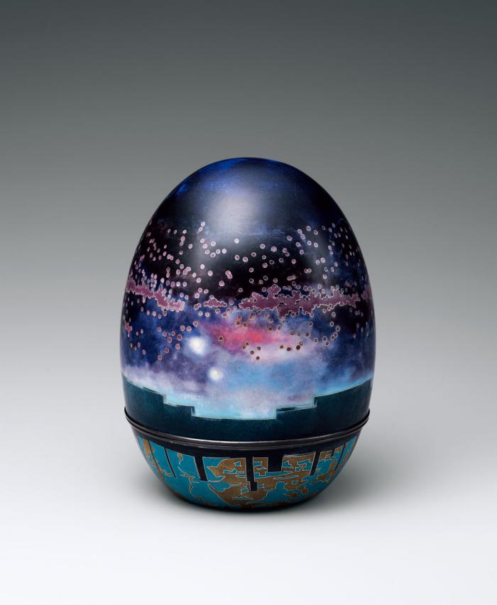 七宝蓋物「明けの明星」