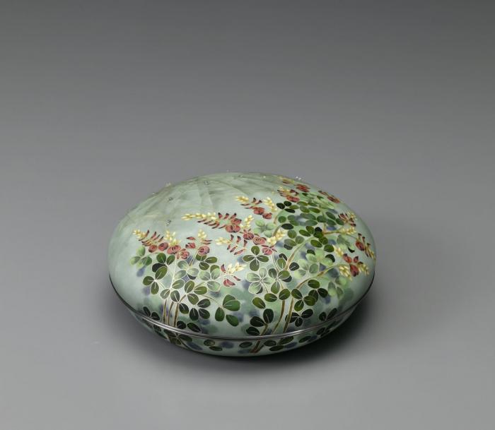 有線七宝合子「白露」