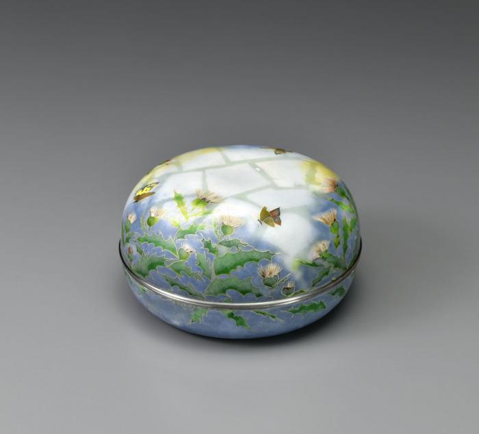 有線七宝合子「姫薊」