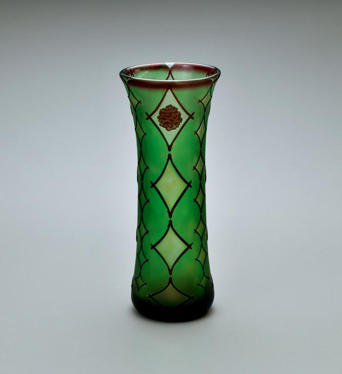 サンドブラスト花器「松毬」