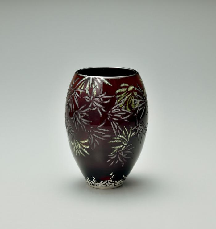 硝子花器「トキワマンサク」