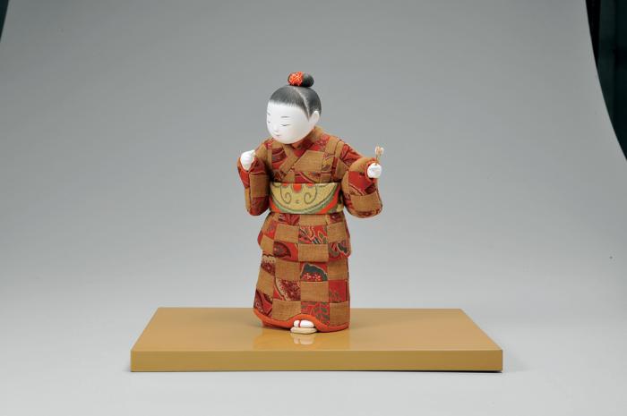 木芯桐塑嵌込「とまれ とまれ」