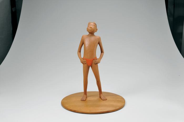 木彫木目込「夏の使者」