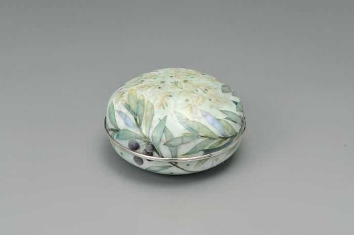 有線七宝合子「陽葉」