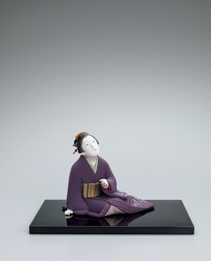 木芯桐塑木目込「月あかり」