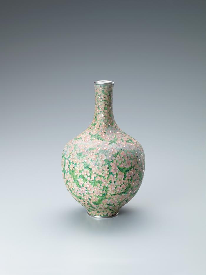 有線七宝花瓶「春麗」