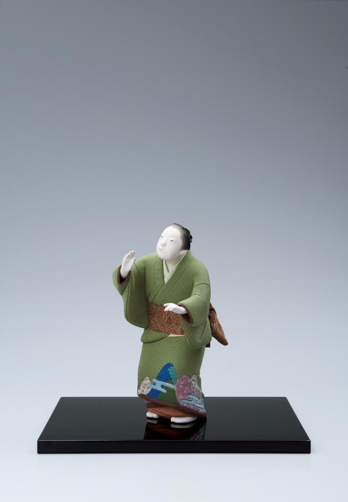 木芯桐塑木目込「花の山」